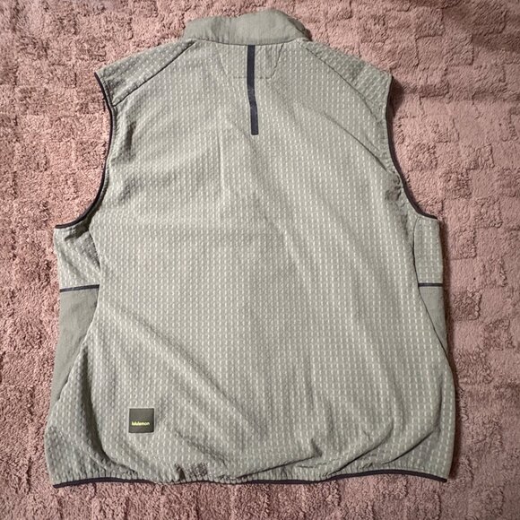 NWOT Lululemon Water-Repellent Fleece Hiking Vest Laurel Green Zip Pockets XXL - Picture 5 of 14